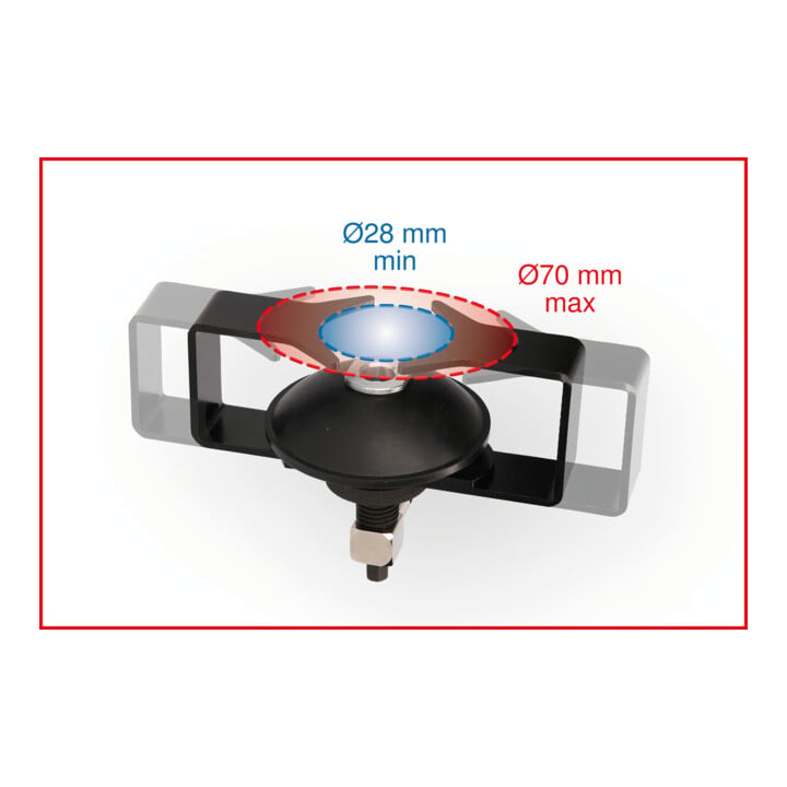 KS Tools Universal-Entlüfterstutzen-Adapter, verstellbar