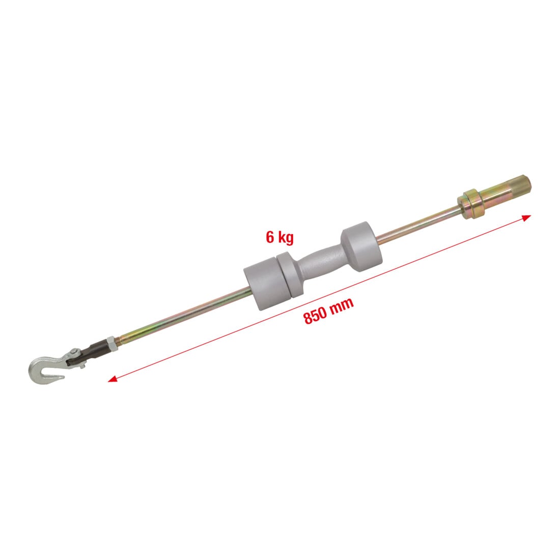 KS Tools Universal-Gleithammer, inkl. Zughaken und Adapter