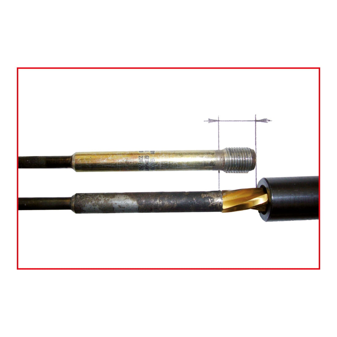 KS Tools Universal Glühkerzen-Ausbohrsatz M8 x 1, 8-teilig