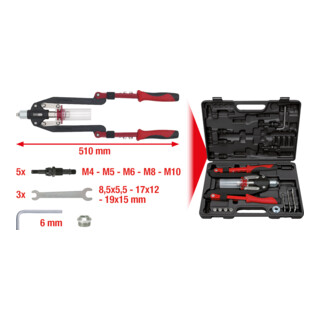 KS Tools Universal-Nietzangen-Satz, 11-teilig