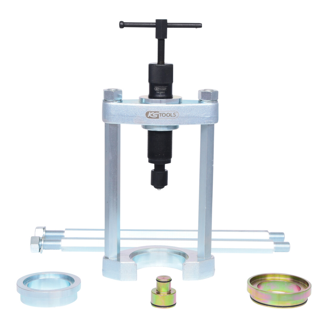 KS Tools Universal-Pressrahmen mit Hydraulikspindel, 6-teilig