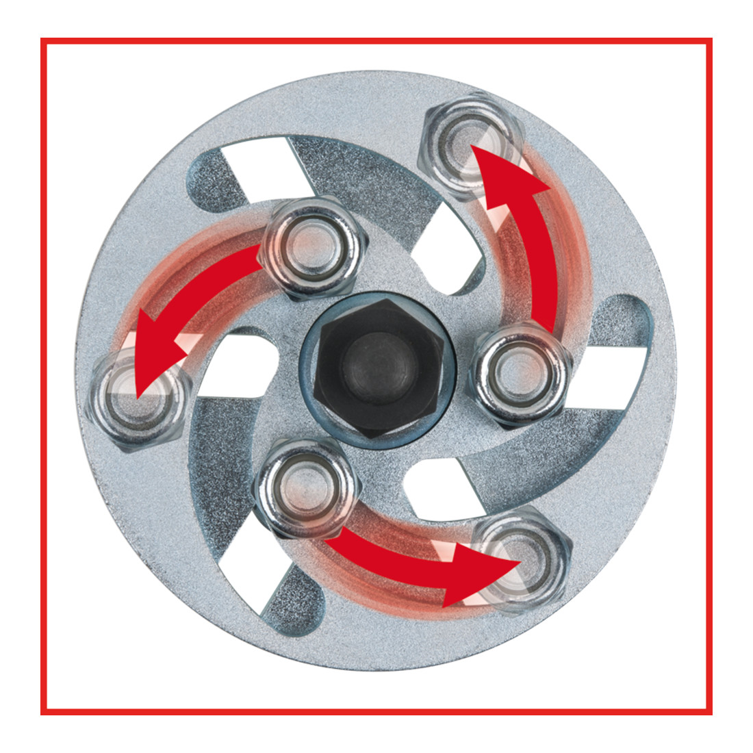 KS Tools Universal-Riemenscheiben-Abzieher 3-armig