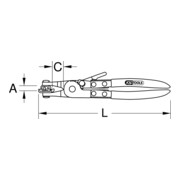 KS Tools Universal-Schlauchschellenzange, 220mm-4