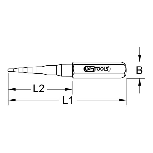 KS Tools Universal-Stufenschlüssel, 5-stufig, 1/4"-5/8"