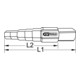 KS Tools Universal-Stufenschlüssel, 6-stufig, 9,5-17mm
