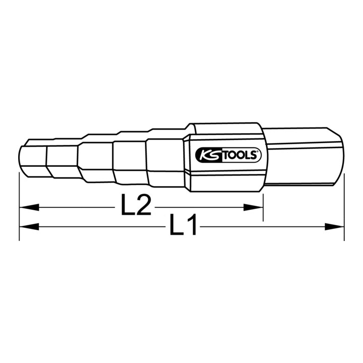 KS Tools Universal-Stufenschlüssel, 6-stufig, 9,5-17mm