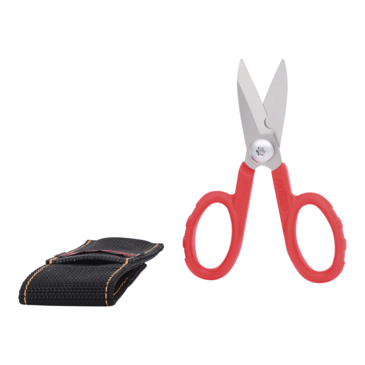 KS Tools Universal-Werkstattschere, 140mm, inklusive Gürteltasche