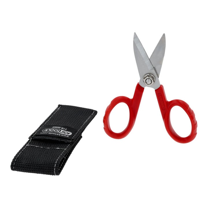KS Tools Universal-Werkstattschere, 140mm, inklusive Gürteltasche