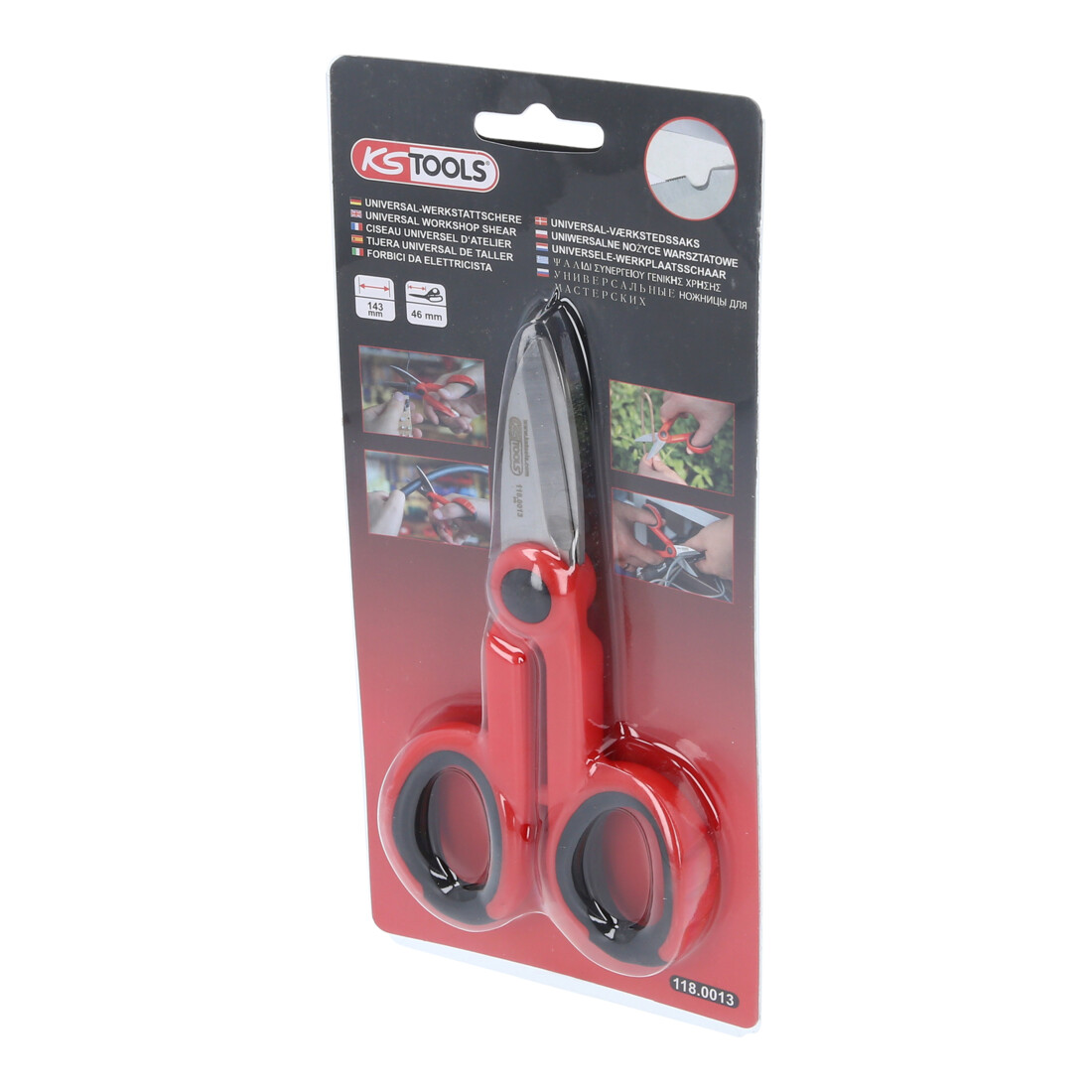 KS Tools Universal-Werkstattschere, 143mm