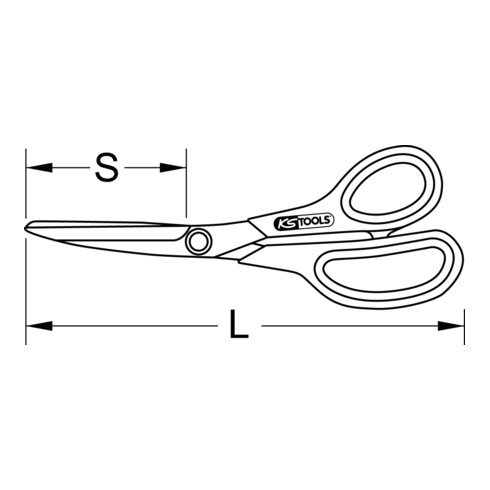 KS Tools Universal-Werkstattschere, 220mm