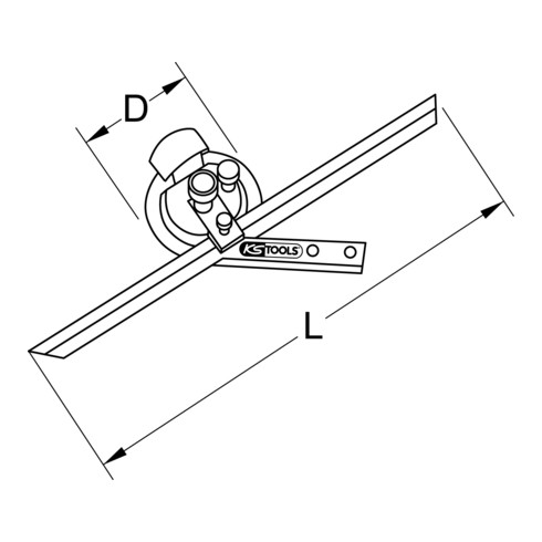 KS Tools Universal-Winkelmesser, 300mm