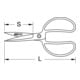 KS Tools Universalschere, 190mm, schwarz-rot