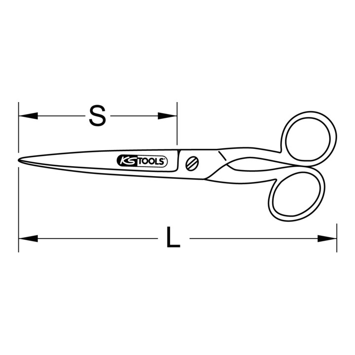 KS Tools Universalschere, 200mm