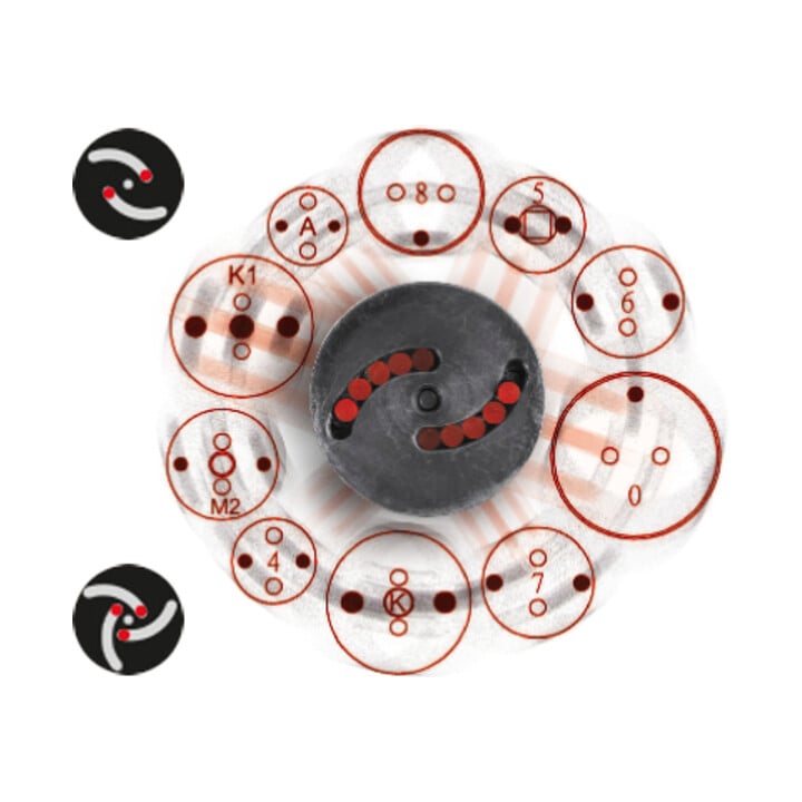 KS Tools universeel remzuiger reset gereedschap set met perslucht spindel, 3 dlg.