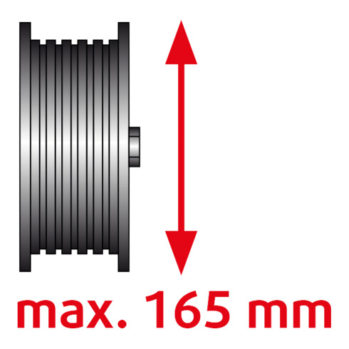 KS Tools universele gegroefde katrol trekker diameter 40-165 mm