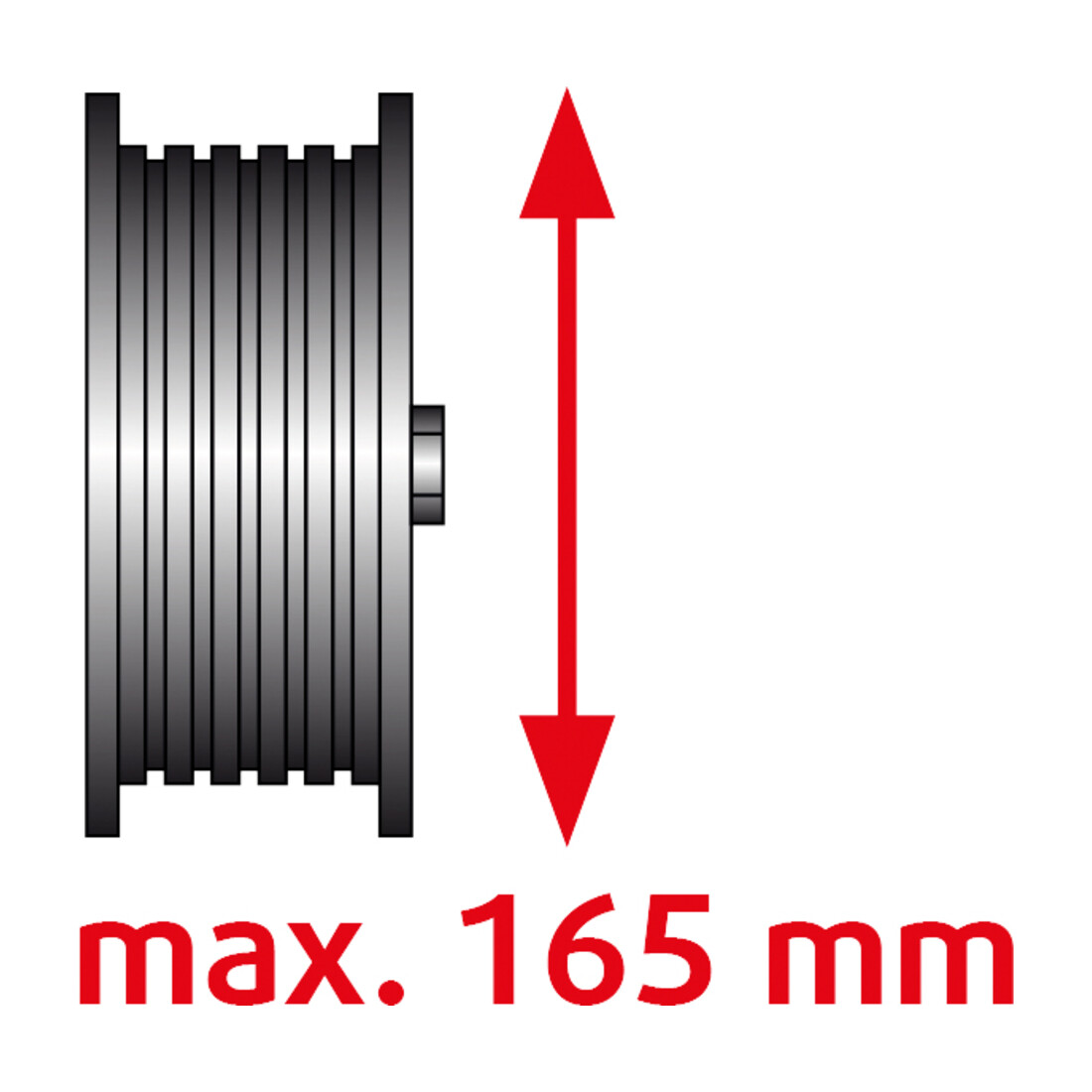 KS Tools universele gegroefde katrol trekker diameter 40-165 mm