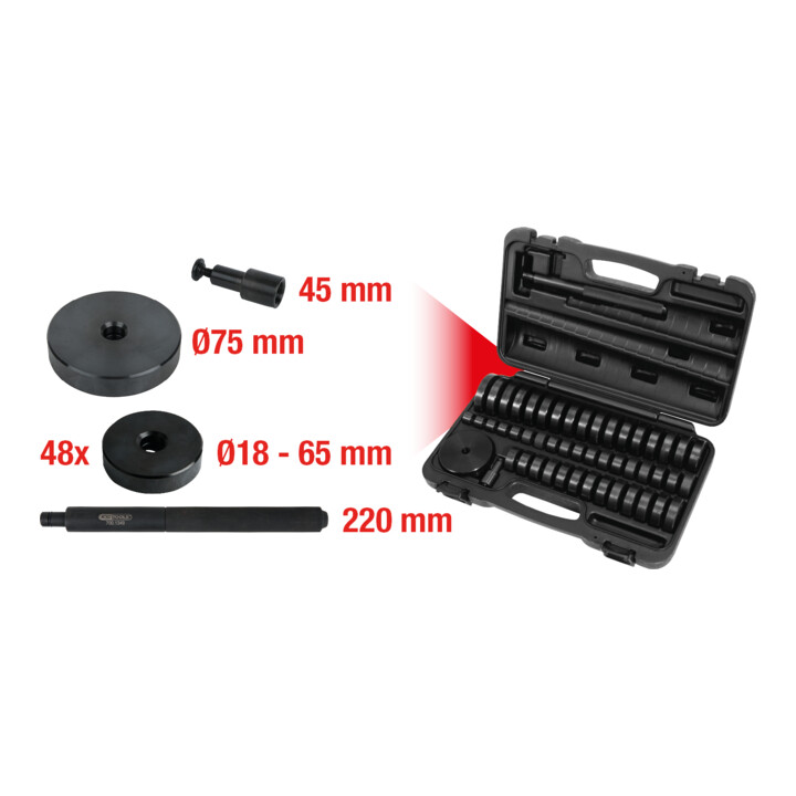 KS Tools universele lager- en bussenuittrekset, 51 stuks
