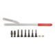 KS Tools universele poeliehouder set, 11-delig.