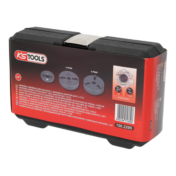 KS Tools universele remzuiger reset gereedschap adapterset, 3 stuks.
