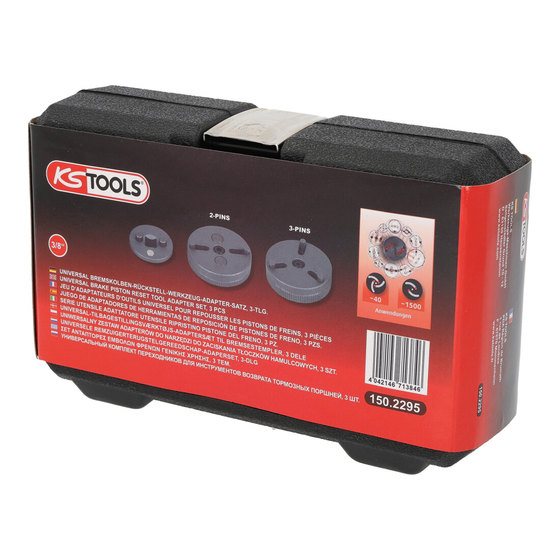 KS Tools universele remzuiger reset gereedschap adapterset, 3 stuks.