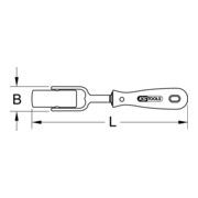 KS Tools universele Rietsleutel aandrijfgereedschap, M8/M10-2
