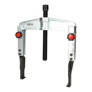 KS Tools universele snelspanner 2-armig met extreem slanke en verlengde haken, 60-200mm, 220mm, 5.0t