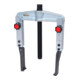 KS Tools universele snelspanner 2-armig met smalle en verlengde haken, 50-160mm, 220mm