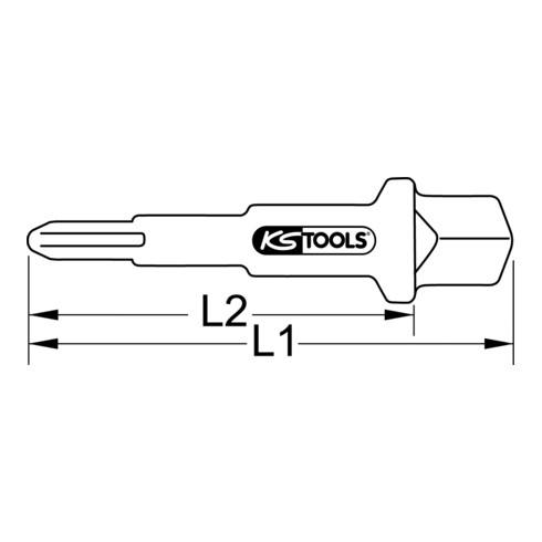 KS Tools universele steeksleutel, 3 stappen, 3/8"-3/4"