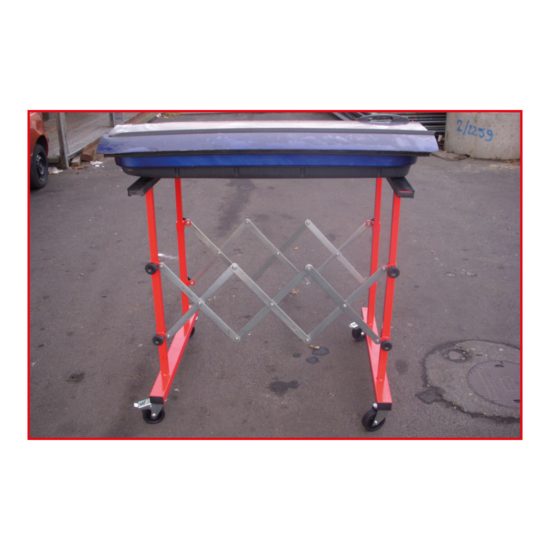 KS Tools universele telescopische multifunctionele wagen, 257-1380 mm