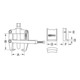 KS Tools universele trekker 2-arm met klem, 80mm