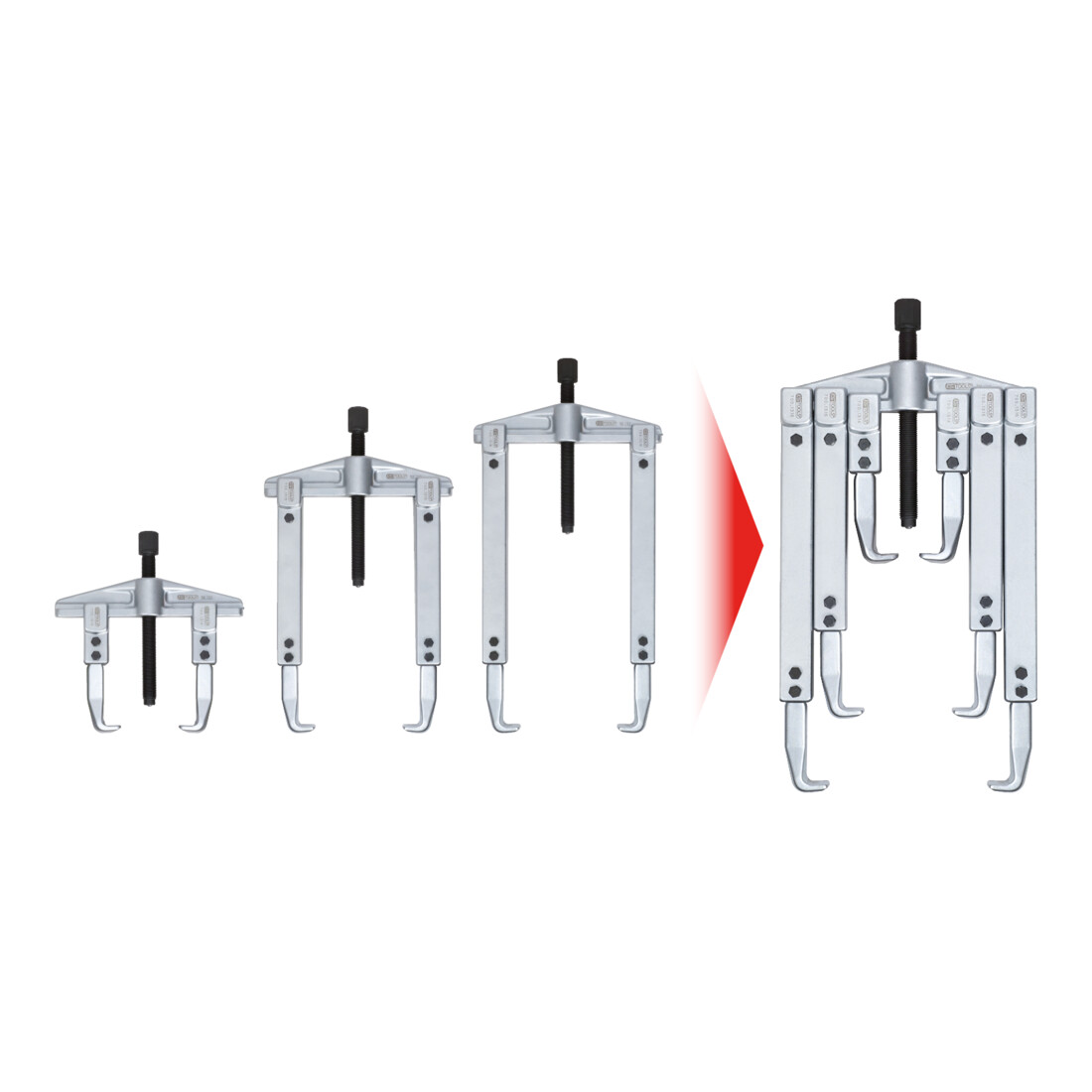 KS Tools universele trekkerset, 8 stuks