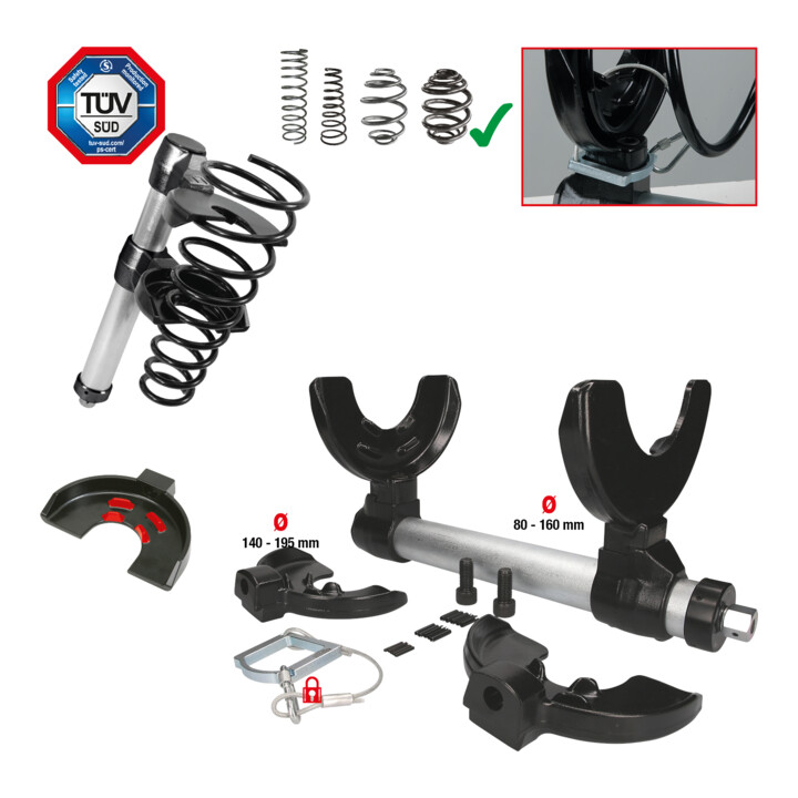 KS Tools universele veercomprecsor set, 6 stuks.