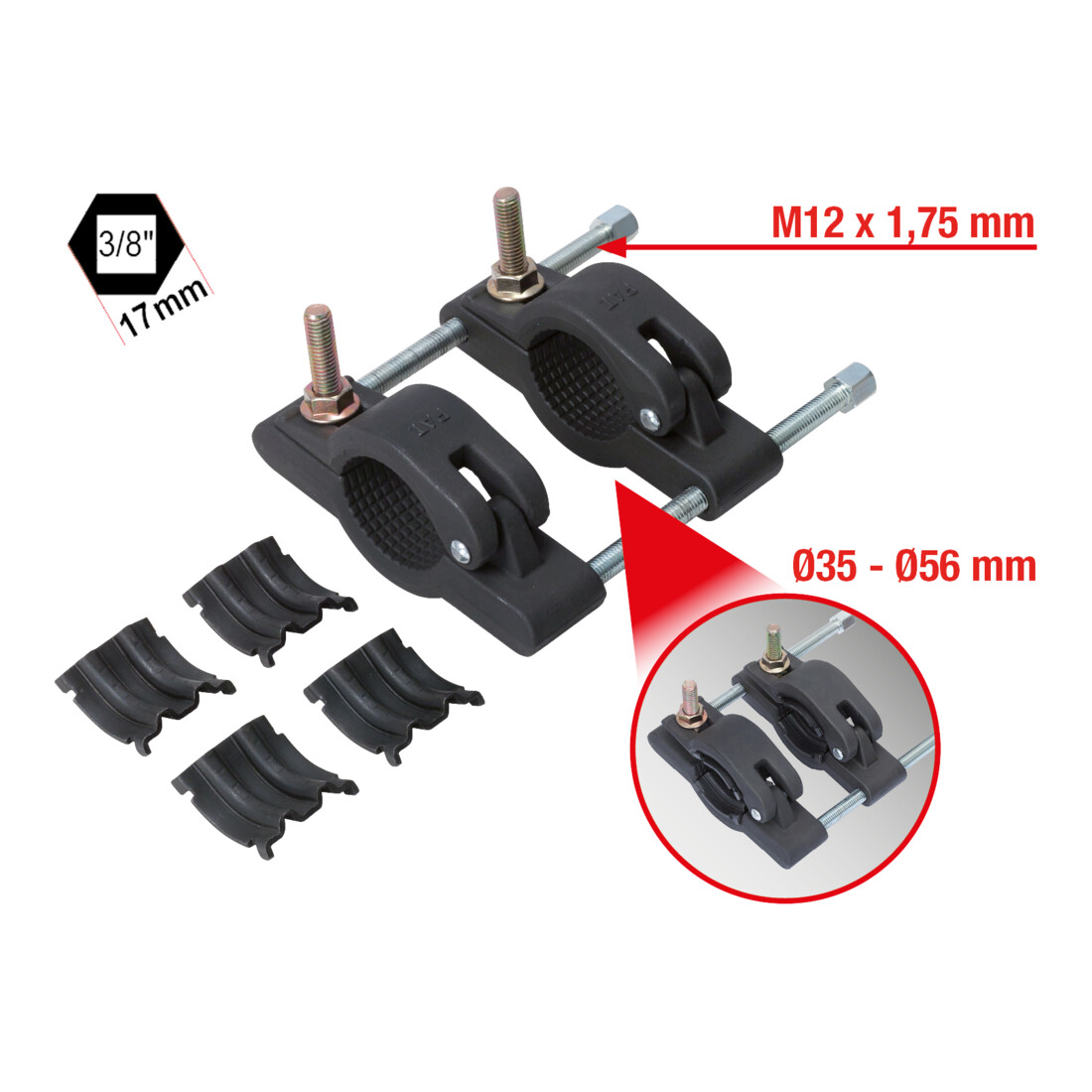 KS Tools Utensile 3/8" per il taglio dei tubi di scarico