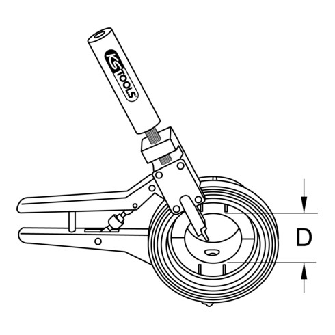 KS Tools Utensile base per troncare e smussare, 110mm