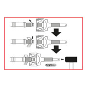 KS Tools Utensile di bloccaggio per anelli di sicurezza, 5-50mm-2