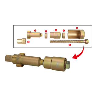 KS Tools Utensile di estrazione e retrazione per cuscinetti flottanti e bussole di guida BPW