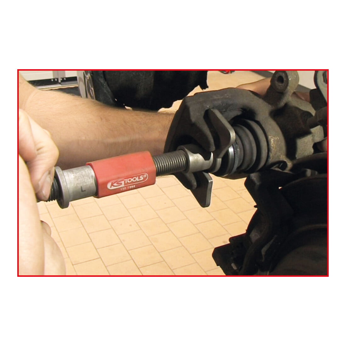KS Tools Utensile di ripristino per pistoncini dei freni universale, 8pz.