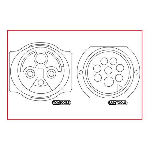 KS Tools Utensile di sblocco del cavo per spine e prese rotonde da 1,5 / 3,5mm