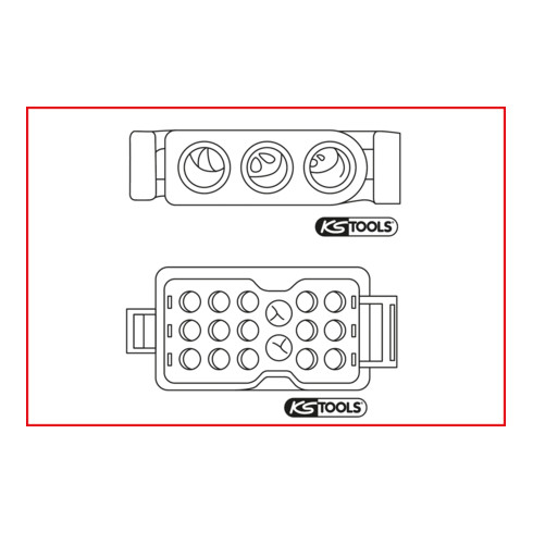 KS Tools Utensile di sblocco del cavo per spine e prese rotonde da 1,5 / 3,5mm