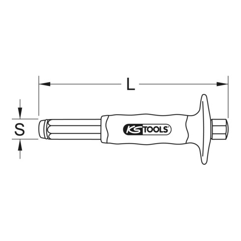 KS Tools Utensile montaggio chiodi filettati con manico protetta