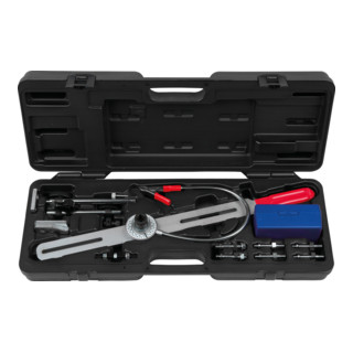 KS Tools Utensile per il test del volano a doppia massa con disco angolare e comparatore