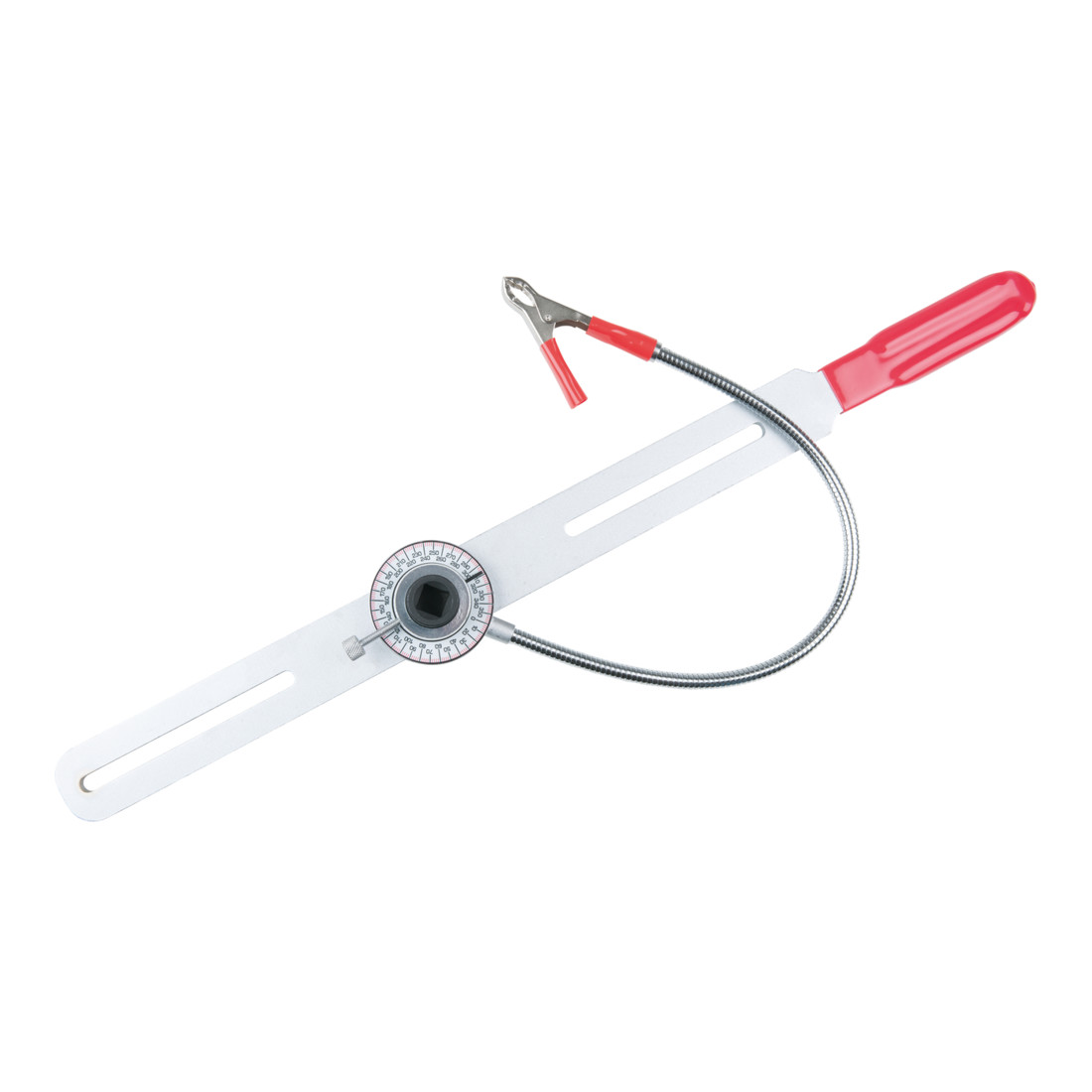KS Tools Utensile per il test del volano a doppia massa con disco angolare e comparatore