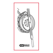 KS Tools Utensile per il test del volano a doppia massa senza disco angolare e comparatore, 15pz.-4