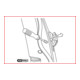 KS Tools Utensile  sblocco maniglia porta, Golf 6 + Tiguan, 260mm-3