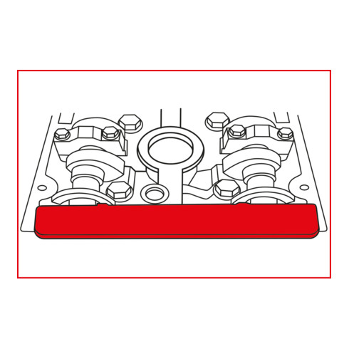 KS Tools Utensili per la regolazione del motore per Alfa Romeo / Fiat / GM / Opel, 7pz.,