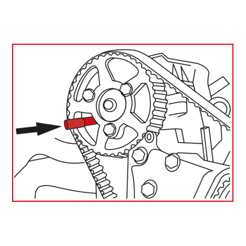 KS Tools Utensili per la regolazione del motore per Fiat / PSA, 12pz.