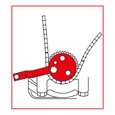 KS Tools Utensili per la regolazione del motore per Ford, 4pz.