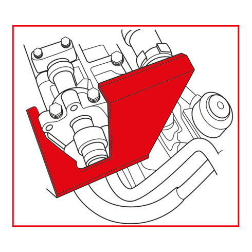 KS Tools Utensili per la regolazione del motore per Ford / Mazda, 4pz.