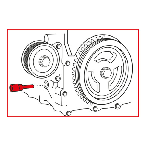 KS Tools Utensili per la regolazione del motore per Ford / Mazda, 4pz.