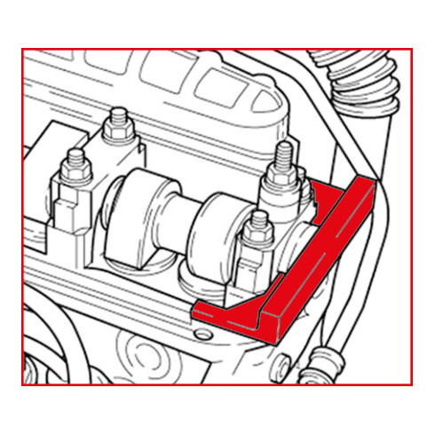 KS Tools Utensili per la regolazione del motore VAG, 5pz., per VW con motori 2.4